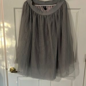 Agnes and Dorw tulle shirt gray